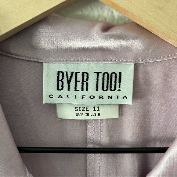 Vintage Lilac Silky Dress - Picture 4 of 6